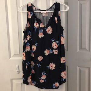Maternity Floral Print Sleeveless Top
